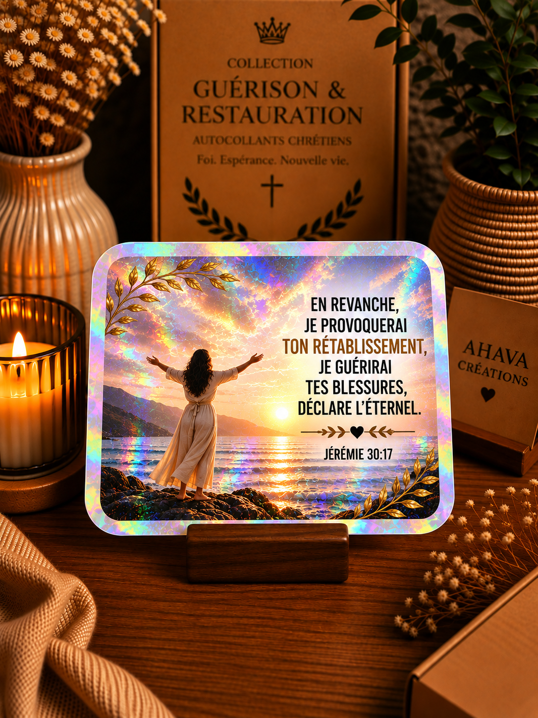 Collection "Guérison & Restauration" – 10 stickers chrétiens