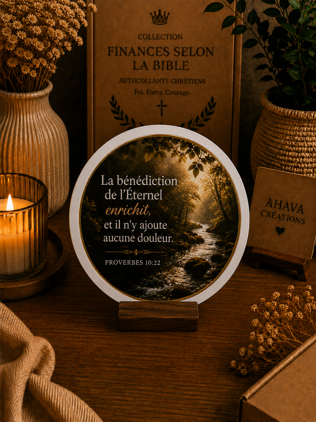 Collection "Finances selon la Bible" – 10 stickers chrétiens