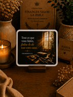 Collection "Finances selon la Bible" – 10 stickers chrétiens