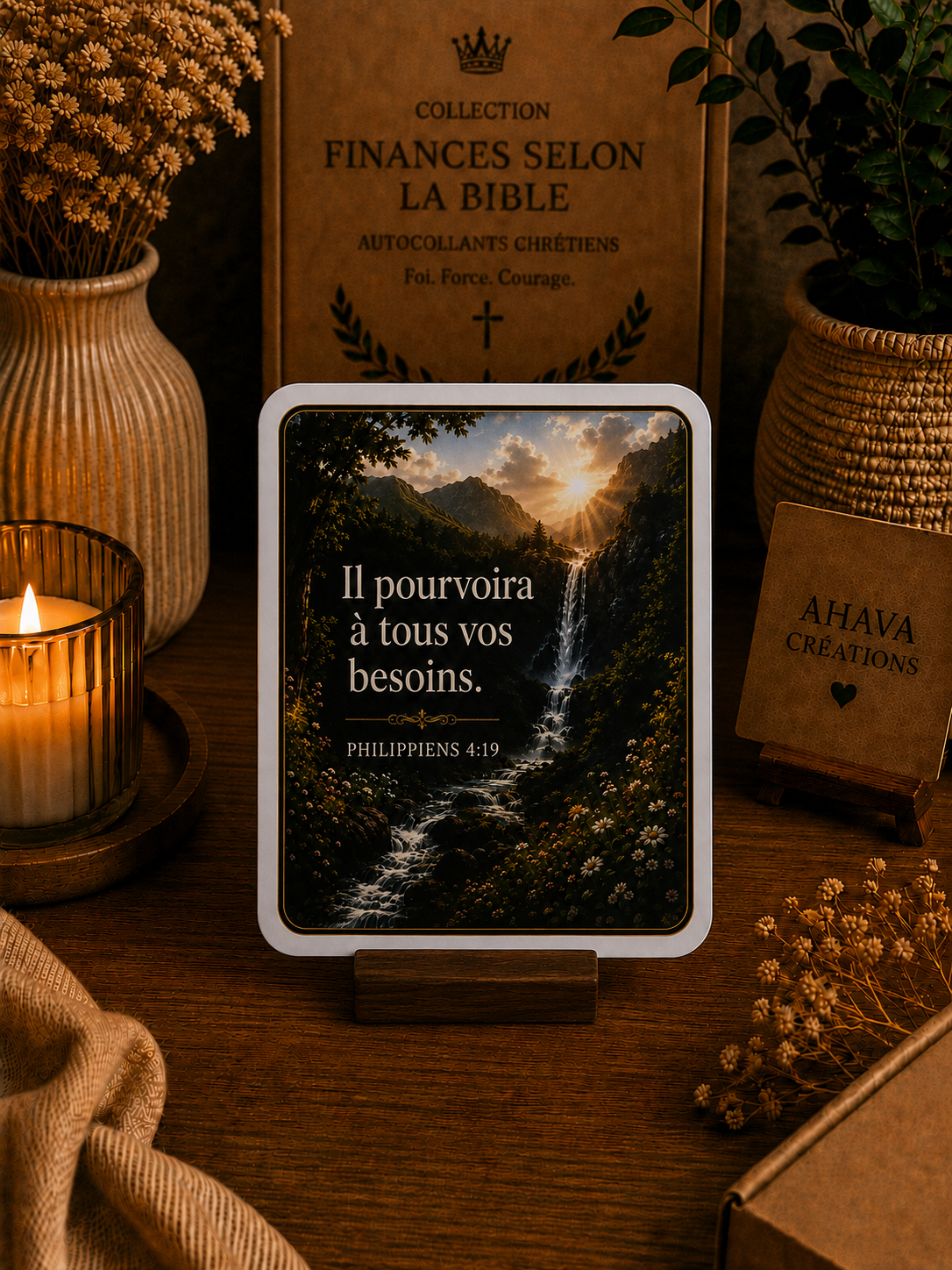 Collection "Finances selon la Bible" – 10 stickers chrétiens
