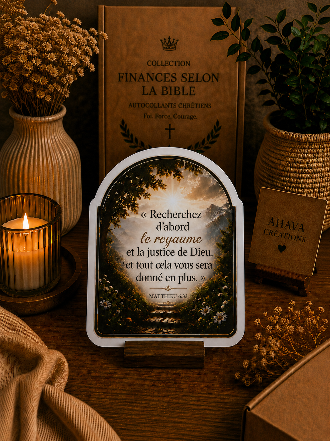 Collection "Finances selon la Bible" – 10 stickers chrétiens