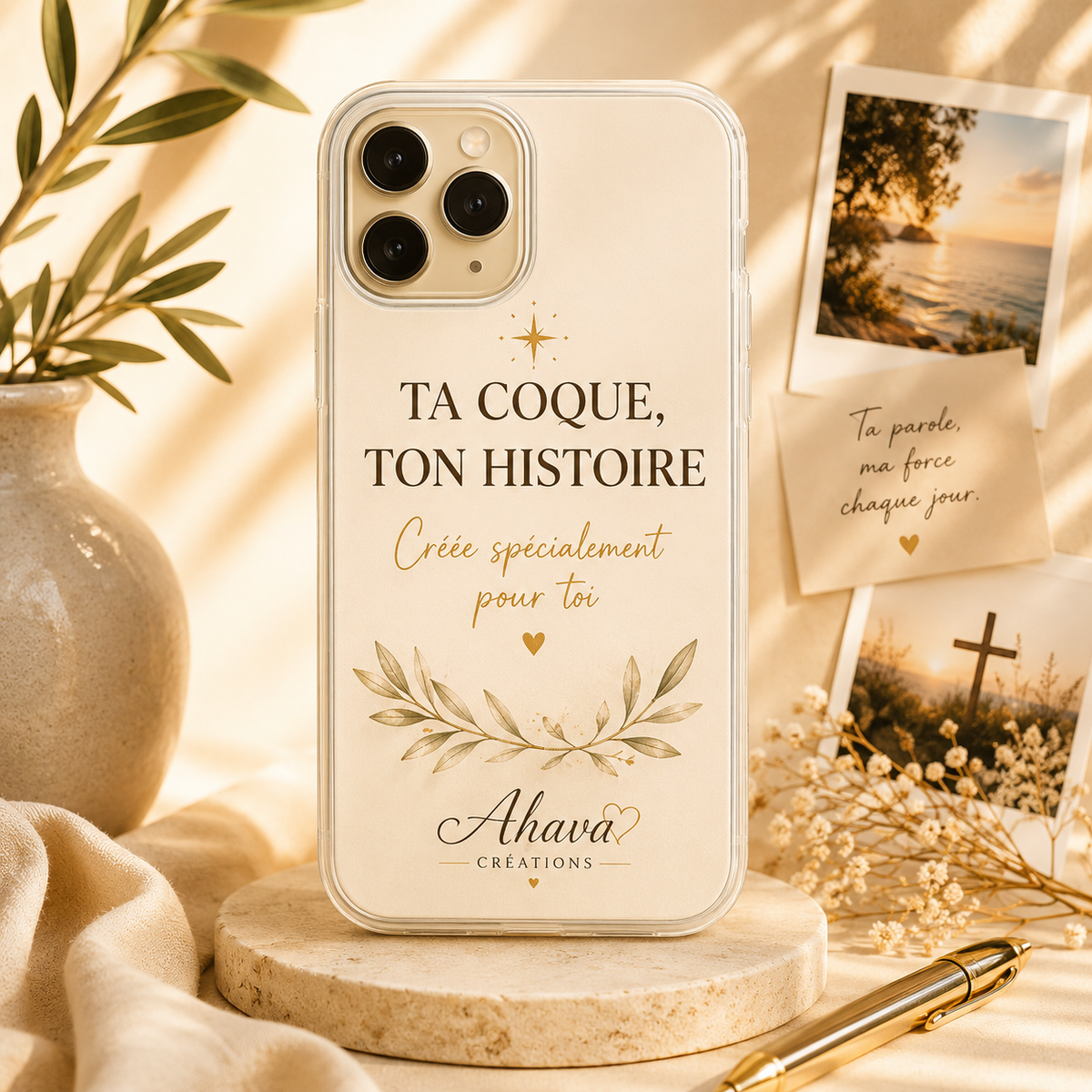 Coque chrétienne personnalisée — Création sur mesure