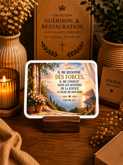 Collection "Guérison & Restauration" – 10 stickers chrétiens