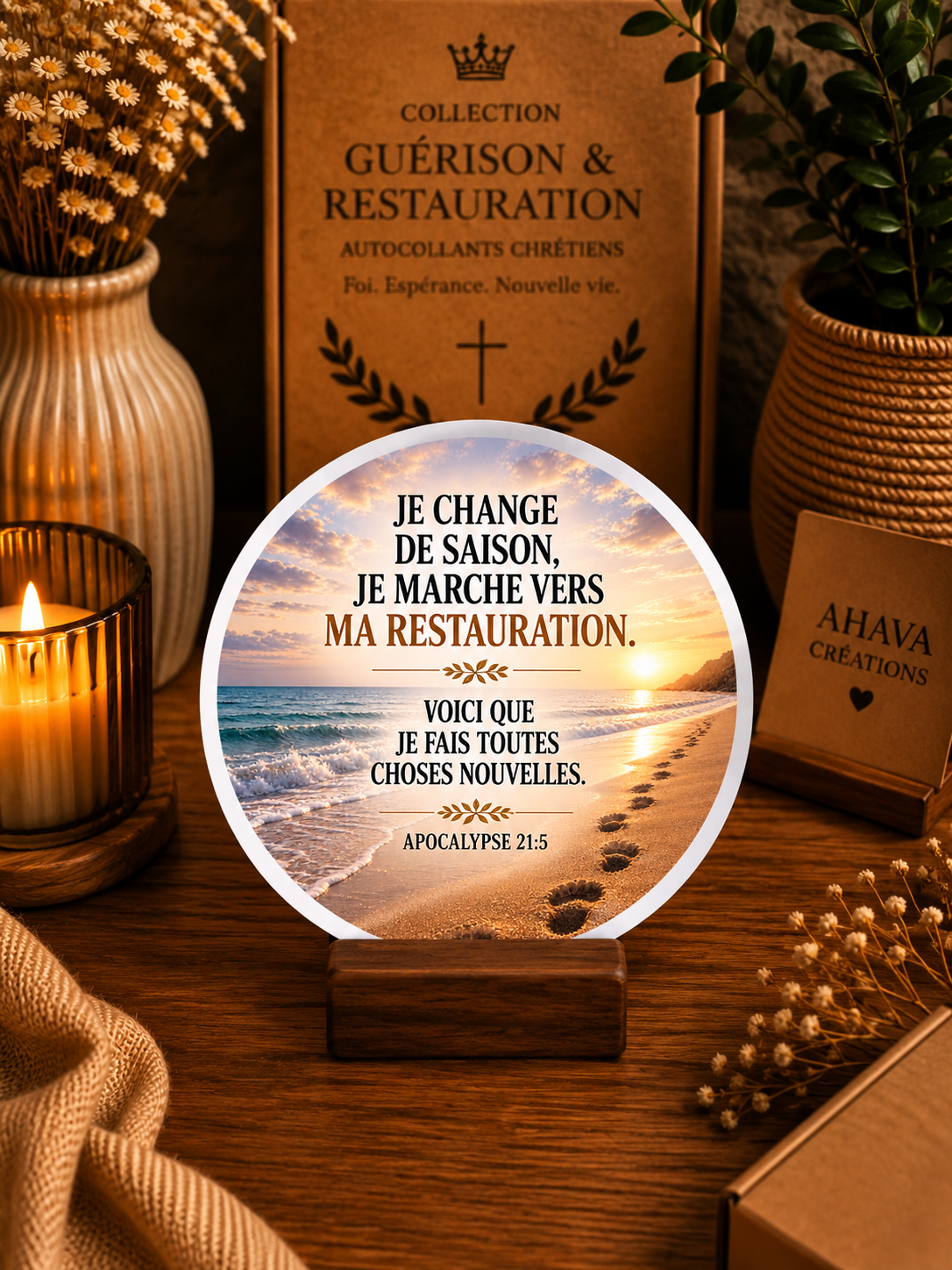 Collection "Guérison & Restauration" – 10 stickers chrétiens