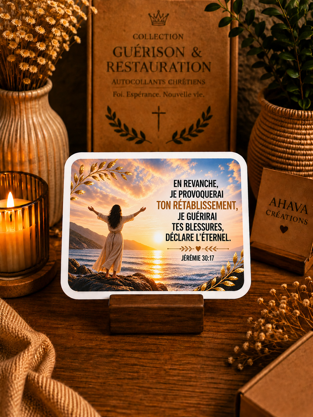 Collection "Guérison & Restauration" – 10 stickers chrétiens