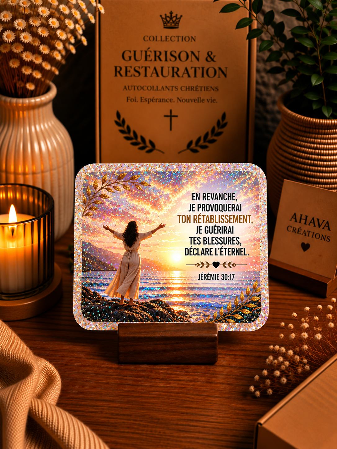 Collection "Guérison & Restauration" – 10 stickers chrétiens