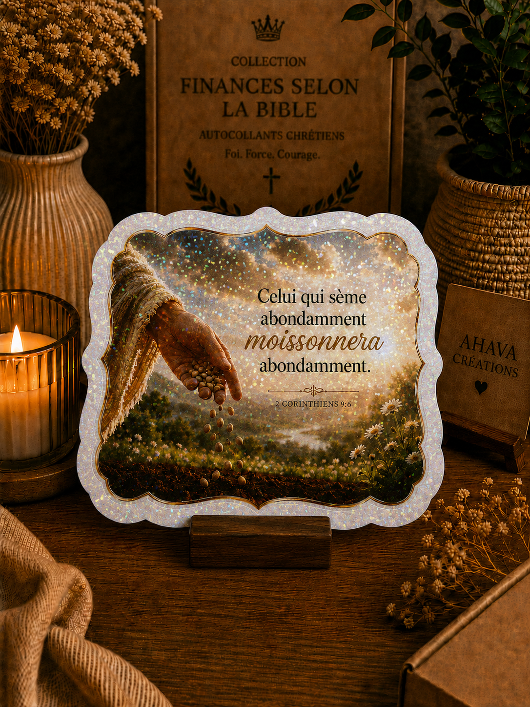 Collection "Finances selon la Bible" – 10 stickers chrétiens