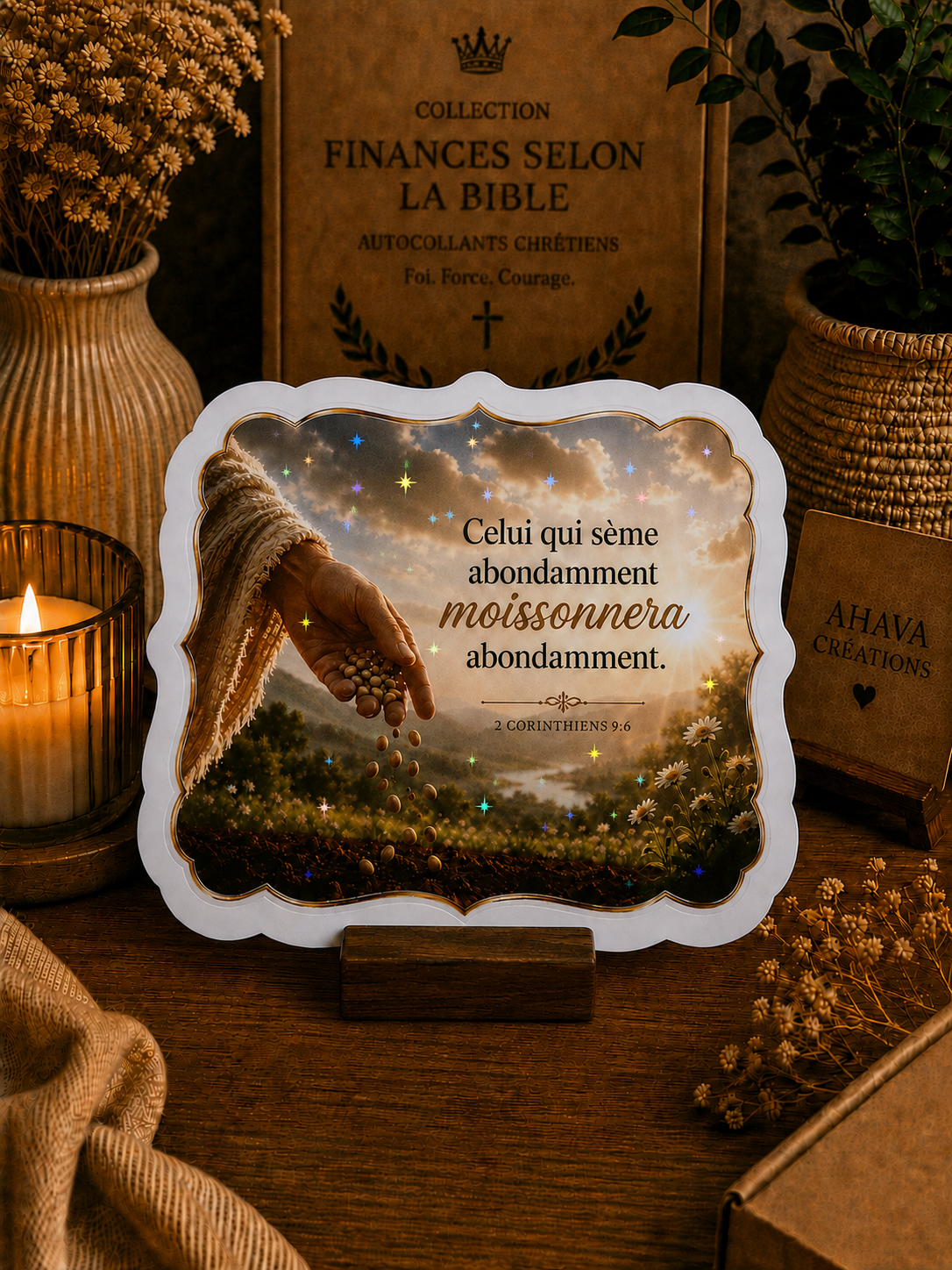 Collection "Finances selon la Bible" – 10 stickers chrétiens
