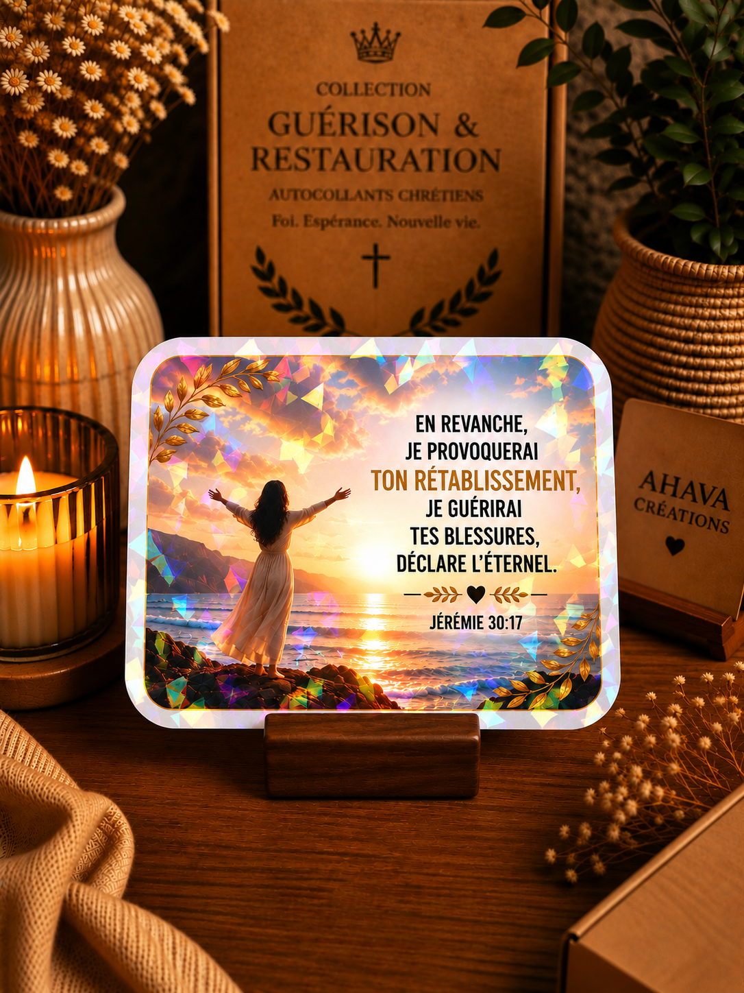 Collection "Guérison & Restauration" – 10 stickers chrétiens