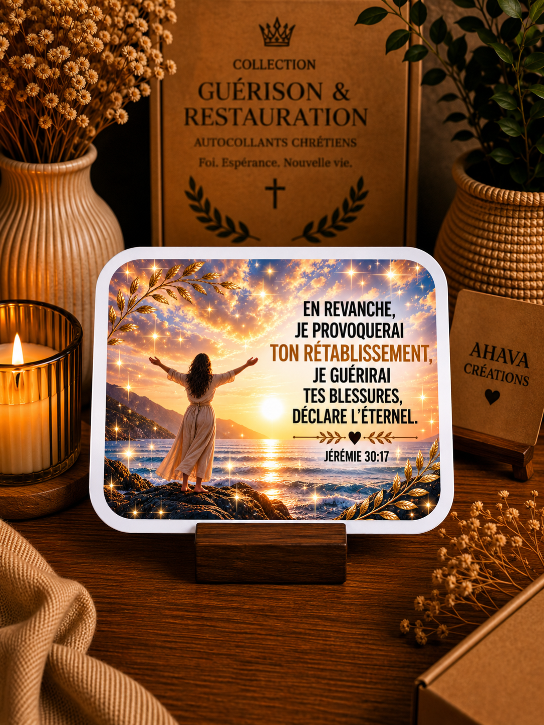 Collection "Guérison & Restauration" – 10 stickers chrétiens